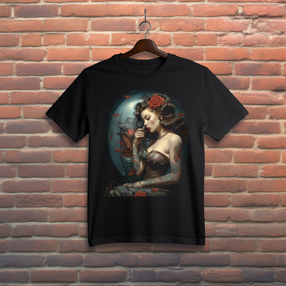 Camiseta Aroma de pin-up